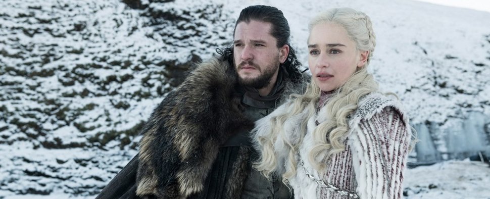 Jon (Kit Harington) und Daenerys (Emilia Clarke) in der achten Staffel von „Game of Thrones“ – Bild: HBO/Helen Sloan