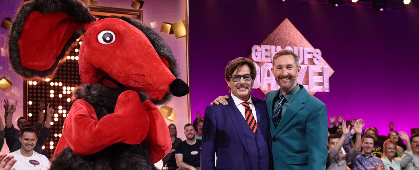 „Geh aufs Ganze!“: Wann melden sich Jörg Draeger, Daniel Boschmann und der Zonk zurück? – Sat.1-Zockershow wechselt den Sendetag – Bild: Sat.1/​Frank Hempel