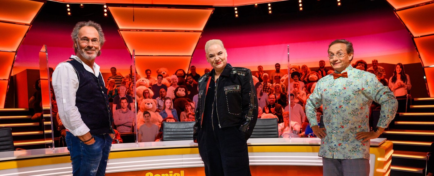 „Genial daneben“: Neue Folgen der Comedy-Panelshow angekündigt – Sat.1 bringt Kultformat mit Balder, von Sinnen und Boning im Mai zurück – Bild: Sat.1/​Willi Weber
