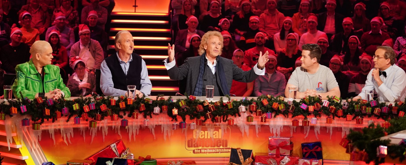 Quoten: „Genial daneben“-Weihnachtsshow solide, ordentlicher Start für „Rütter reicht’s!“ – „Rampensau“ erneut mit Verlusten, „Bonusfamilie“-Finale durchwachsen – Bild: Sat.1/​Guido Engels