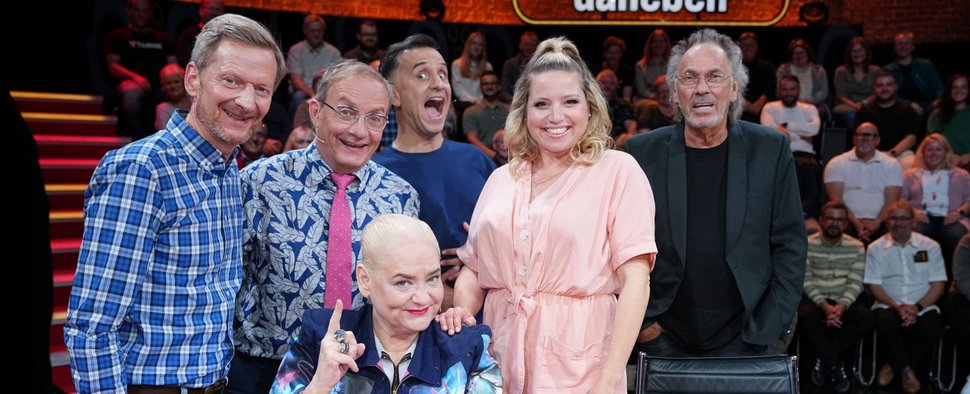 Das gestrige Rateteam von „Genial daneben“ – Bild: RTL Zwei
