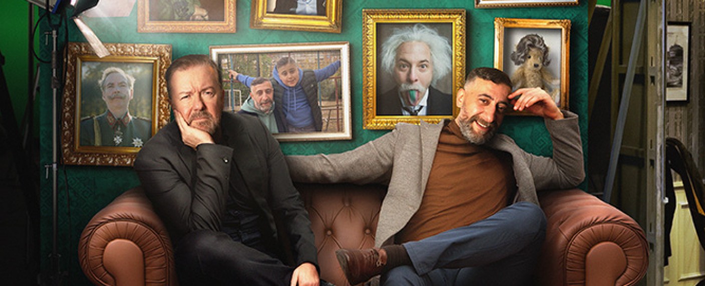 [UPDATE] „German Genius“: Trailer für neue Comedy mit Kida Khodr Ramadan („4 Blocks“) und Ricky Gervais – Selbstironischer Trip durchs deutsche Fernsehen – Bild: TBS System Europe/​W&B Television /​Julian Baumann