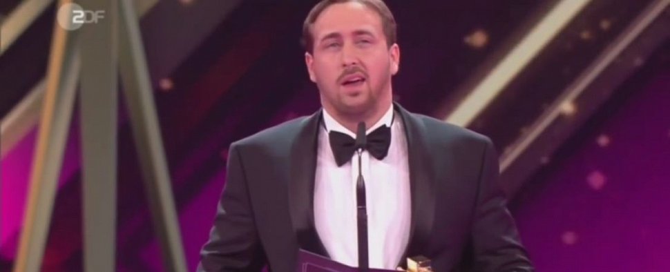Das „Gosling-Gate“ sorgte bei der Verleihung der Goldenen Kamera 2017 für Aufsehen. – Bild: Screenshot ZDF