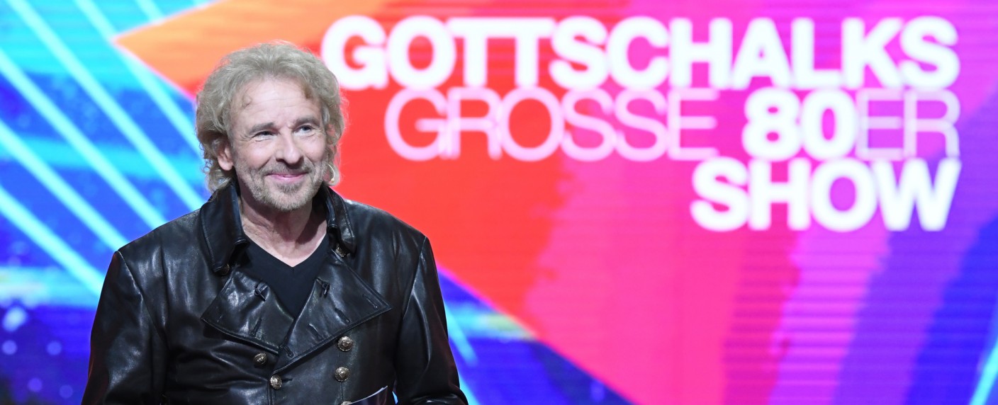 Quoten: „Gottschalks große 80er Show“ mit den meisten Zuschauern – ProSieben geht mit der „Live-Show bei dir zuhause“ völlig unter – Bild: ZDF/​Sascha Baumann