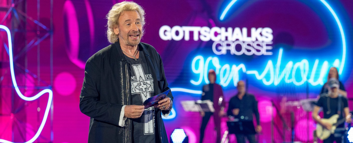 Gottschalk feiert die 90er: ZDF-Musikshow mit den Prinzen, Loona, Matthias Reim, Lou Bega und Co. – Nostalgische Eventshow im Sommer – Bild: ZDF/​Sascha Baumann