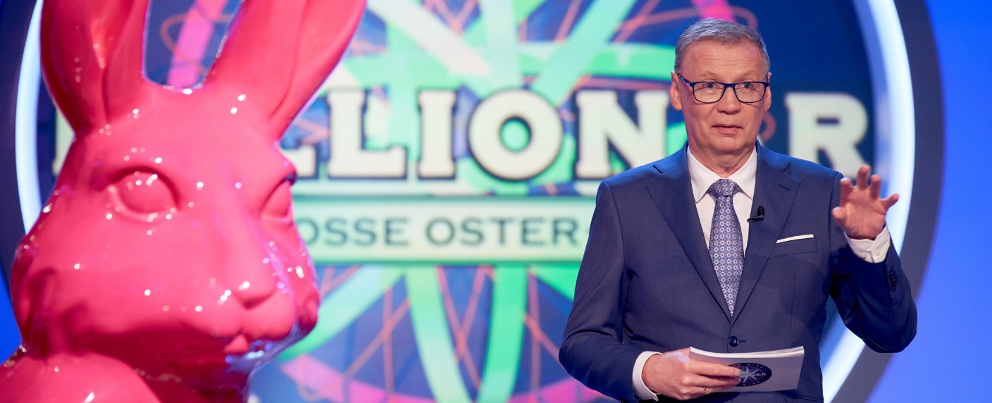 „Wer wird Millionär?“-Specials: Günther Jauch muss wieder an Ostern ran – Doppelte XXL-Ladung der Quizshow an den Feiertagen – Bild: RTL/​Guido Engels