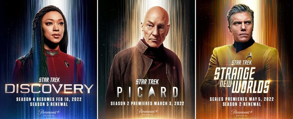 Gute Neuigkeiten für Fans von „Star Trek: Discovery“, „Star Trek: Picard“ und der Crew von „Star Trek: Strange New Worlds“ – Bild: Paramount+