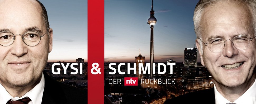 Gregor Gysi und Harald Schmidt machen wieder Halbjahresrückblick – Neue Ausgabe der pointierten Bilanz bei ntv – Bild: TVNOW
