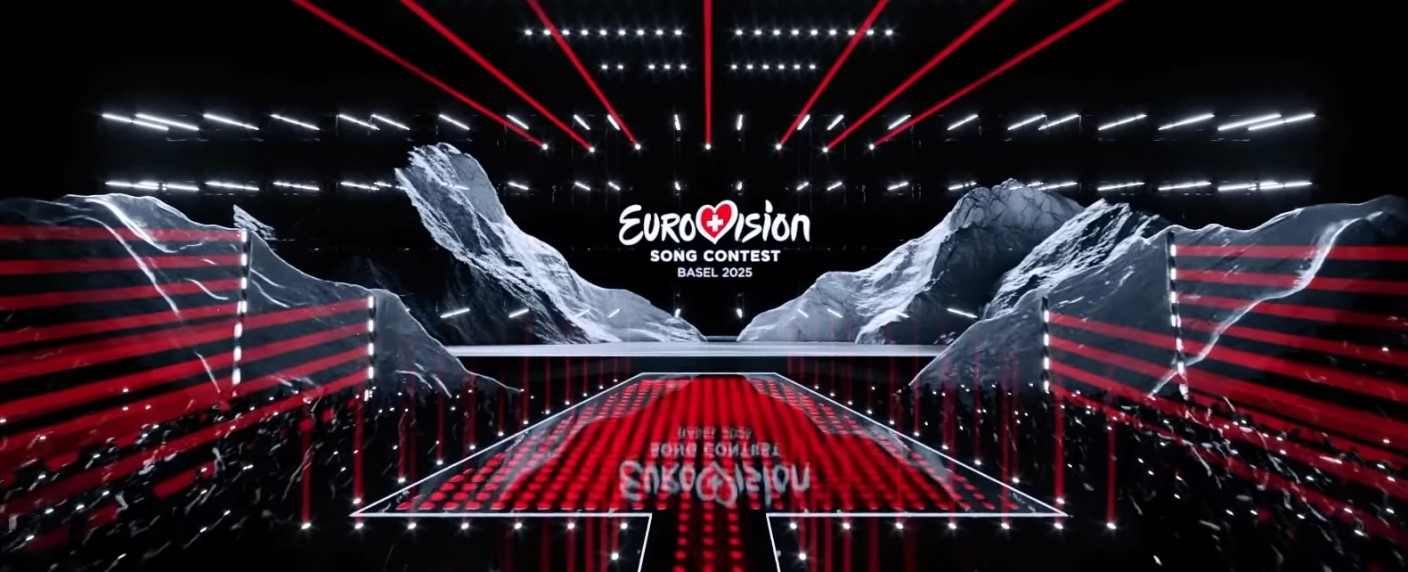ESC 2025: Details zu Bühne und Ticketverkauf beim Eurovision Song Contest in Basel – Schweizerische Tradition spiegelt sich im Design wieder – Bild: EBU/​YouTube