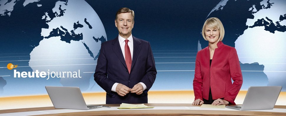 „heute journal“ mit Claus Kleber und Gundula Gause – Bild: ZDF/Klaus Weddig