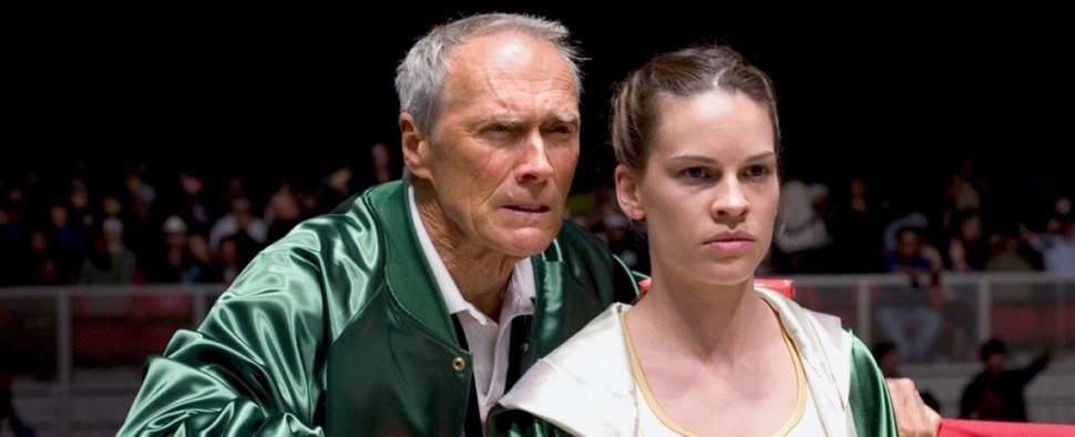 Hillary Swank mit Clint Eastwood in „Million Dollar Baby“ – Bild: Warner Bros.