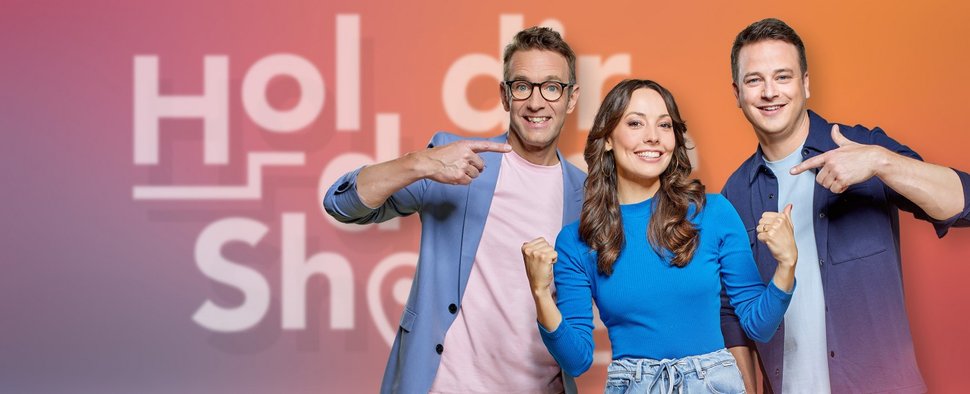 „Hol dir deine Show!“ mit (v. l.) Peter Imhof, Julia Krüger und Felix Seibert-Daiker – Bild: MDR/Marco Prosch