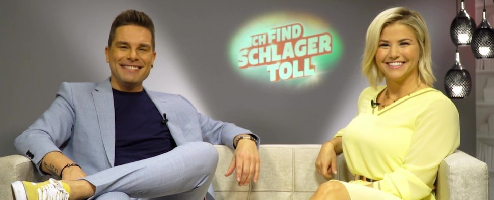 Eloy de Jong und Beatrice Egli moderieren „Ich find Schlager toll“ – Bild: TVNOW/Screenshot