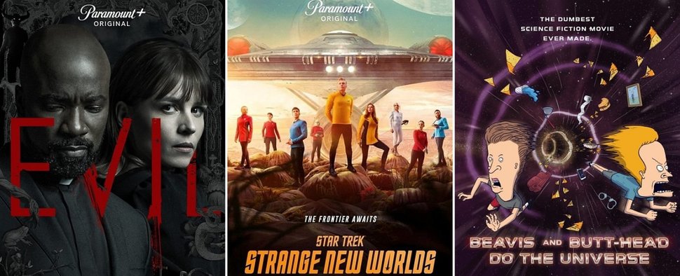 Im Angebot von Paramount+: „Evil“, „Star Trek: Strange New Worlds“ und „Beavis and Butt-Head do the Universe“ – Bild: Paramount+
