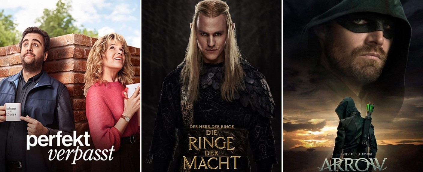 Prime-Video-Highlights im August: „Herr der Ringe: Ringe der Macht“, „Perfekt verpasst“ und „Arrow“ – Auch neue Folgen von „The Mallorca Files“ und „The Good Doctor“ im Angebot – Bild: Prime Video/​Amazon MGM Studios/​Warner Bros. TV