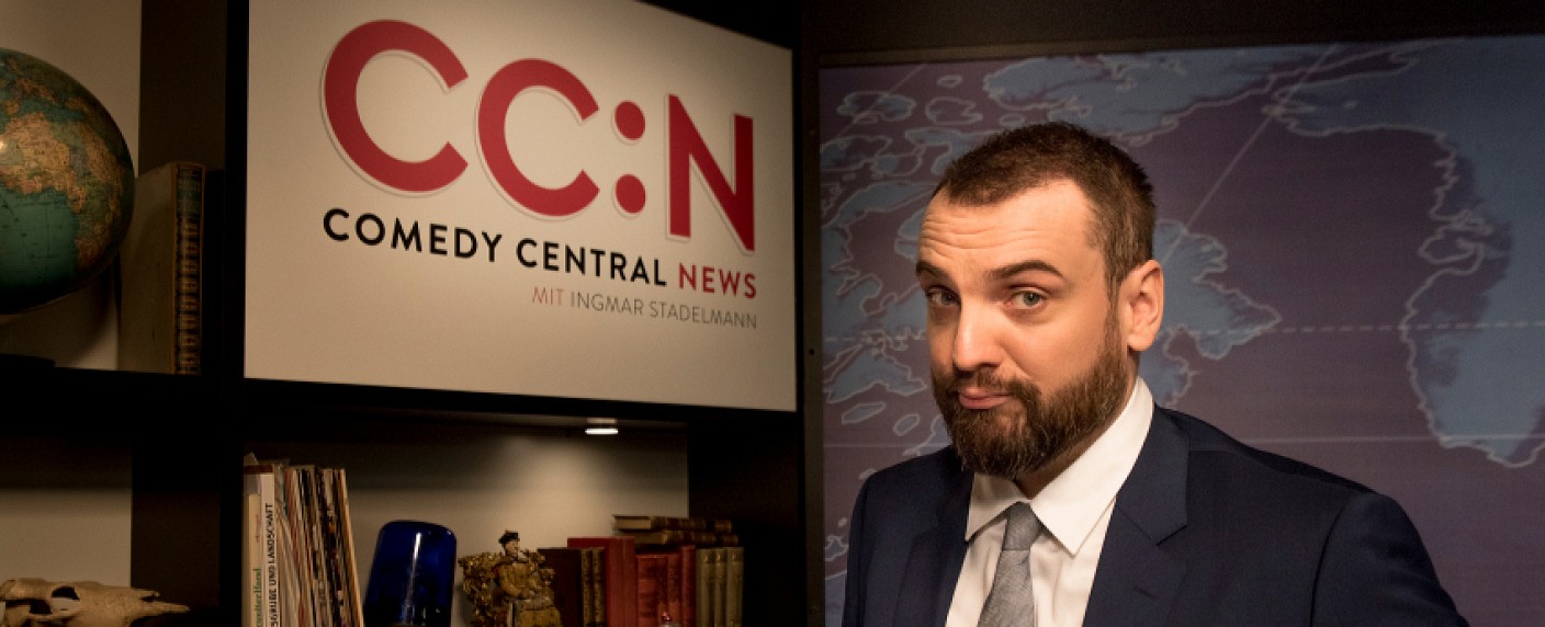„Comedy Central News“ mit Ingmar Stadelmann kehren zurück – Neue „CC:N“-Ausgaben ab März zur besten Sendezeit – Bild: Comedy Central