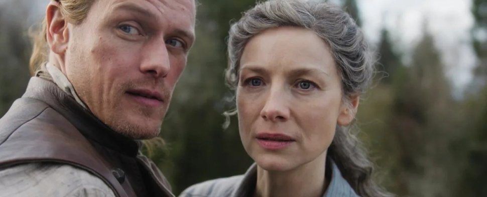Jamie (San Heughan) und Claire (Caitríona Balfe) haben in „Outlander“ schon viel erlebt – Bild: Starz