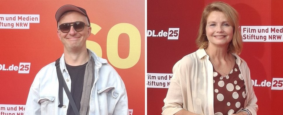 Jan Böhmermann und Annette Frier auf dem Roten Teppich – Bild: Glenn Riedmeier für TV Wunschliste