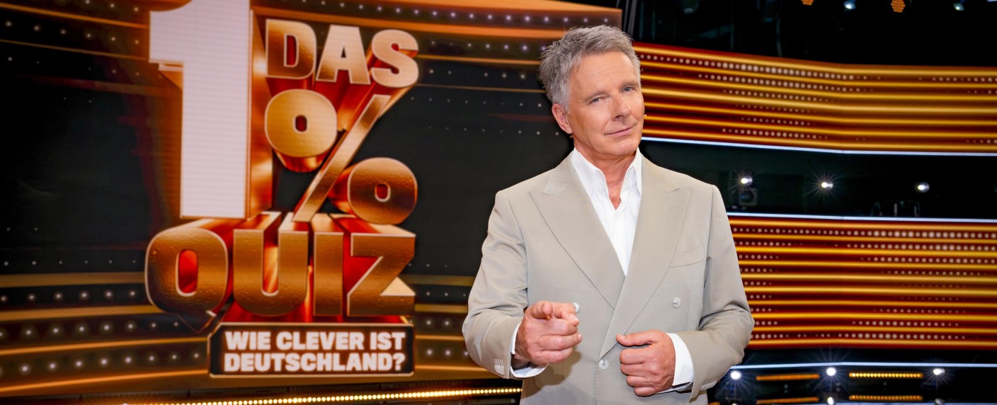 „Das 1% Quiz“: Frische Folgen mit Jörg Pilawa in Sicht – Rückkehr der beliebten Sat.1-Quizshow noch im August – Bild: Seven.One/​Willi Weber