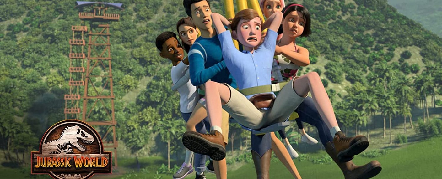 „Jurassic World: Neue Abenteuer“: Animationsserie landet im deutschsprachigen Free-TV – Sechs junge Besucher eines Ferienlagers auf der Isla Nublar – Bild: NBC Universal