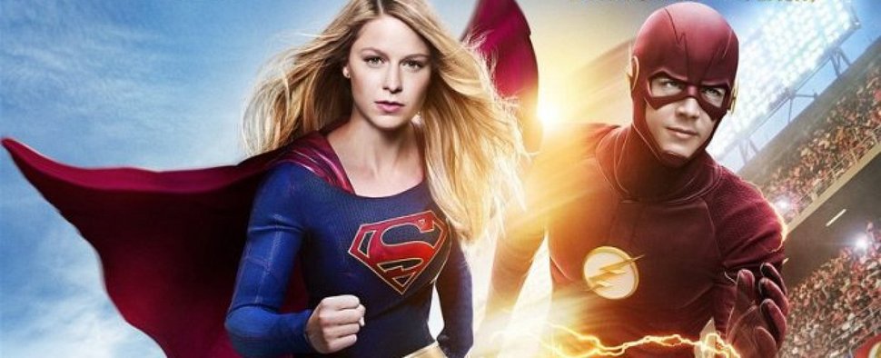 Key-Art zum Crossover von „Supergirl“ und „The Flash“ – Bild: CBS