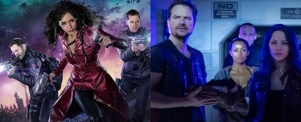 „Killjoys“ (l.) und „Dark Matter“ (r.) werden beide für eine dritte Staffel zurückkehren – Bild: Syfy