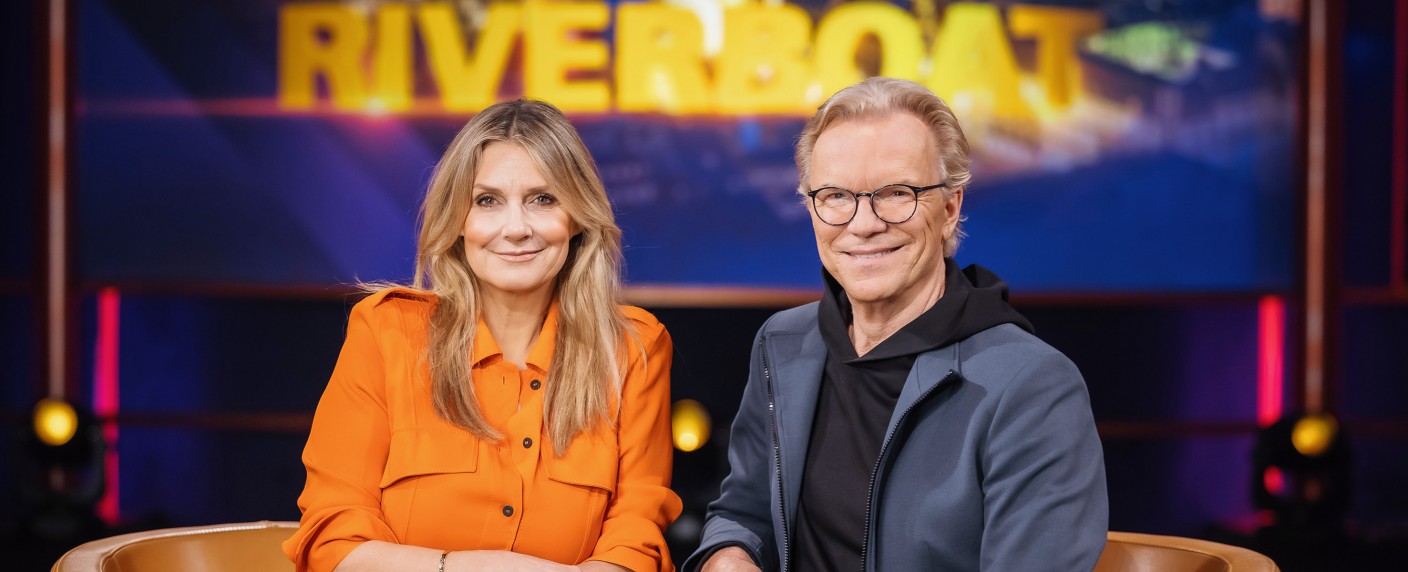 „Riverboat“ heute: Diese Gäste sind am 10.10.2025 im MDR-Talk – Susanne Klehn zu Gast bei Kim Fisher und Wolfgang Lippert – Bild: MDR/​Stephan Flad