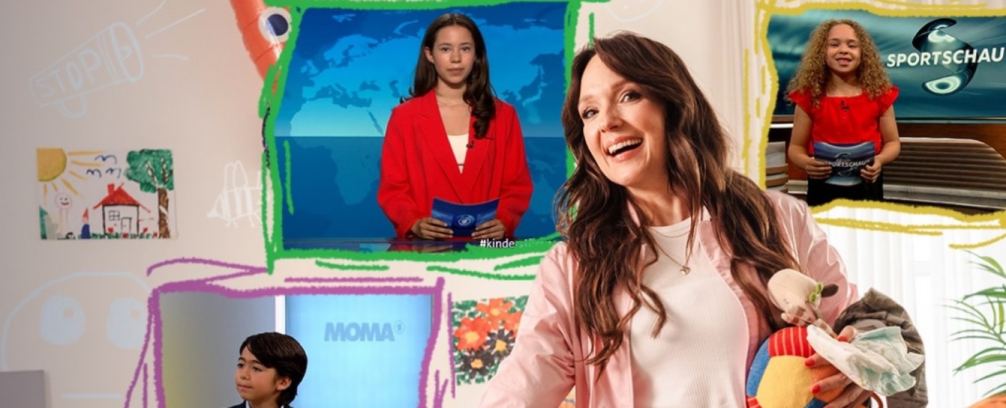 15 Minuten Kebekus statt „Tatort“: ARD unterbricht Programm für #KINDERstören – Komikerin kapert Das Erste und macht auf Kinderrechte aufmerksam – Bild: WDR/​Ben Knabe