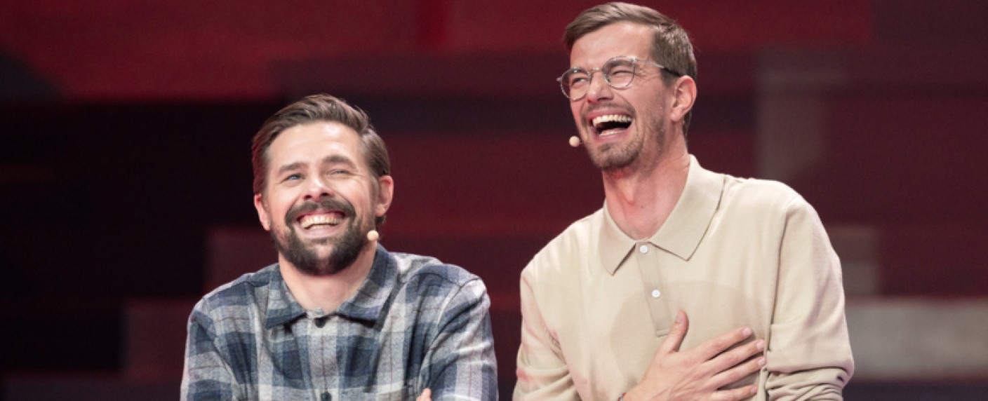 Strafe für Joko & Klaas: Sie müssen ProSieben-Trailer einsprechen – Entertainer-Duo muss eine Woche lang das Programm bewerben – Bild: ProSieben/​Jens Hartmann