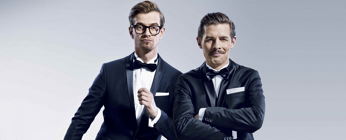 Joko und Klaas ermitteln im Dezember wieder „Die beste Show der Welt“ – Kann Klaas Jokos Siegesserie durchbrechen? – Bild: ProSieben/​Andreas Franke