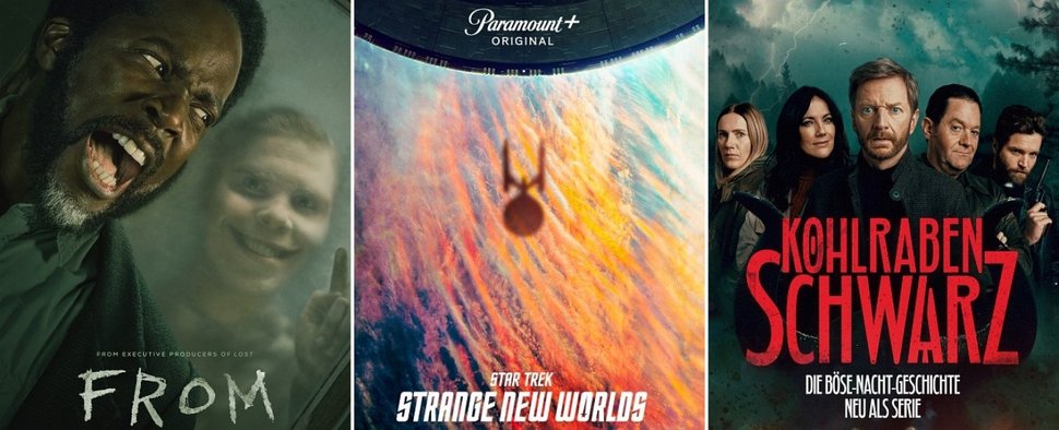 Kommen im Juni zu Paramount+: die zweite Staffel von „From“, neue Folgen von „Star Trek: Strange New Worlds“ und „Kohlrabenschwarz“ – Bild: Paramount Global