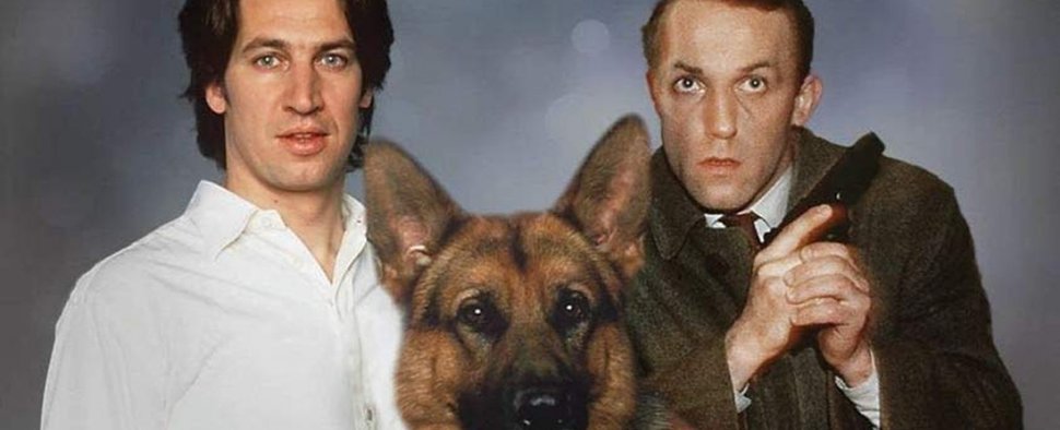 „Kommissar Rex“ mit Tobias Moretti (l.), Karl Markovics (r.) und Rex – Bild: Sat.1/ORF