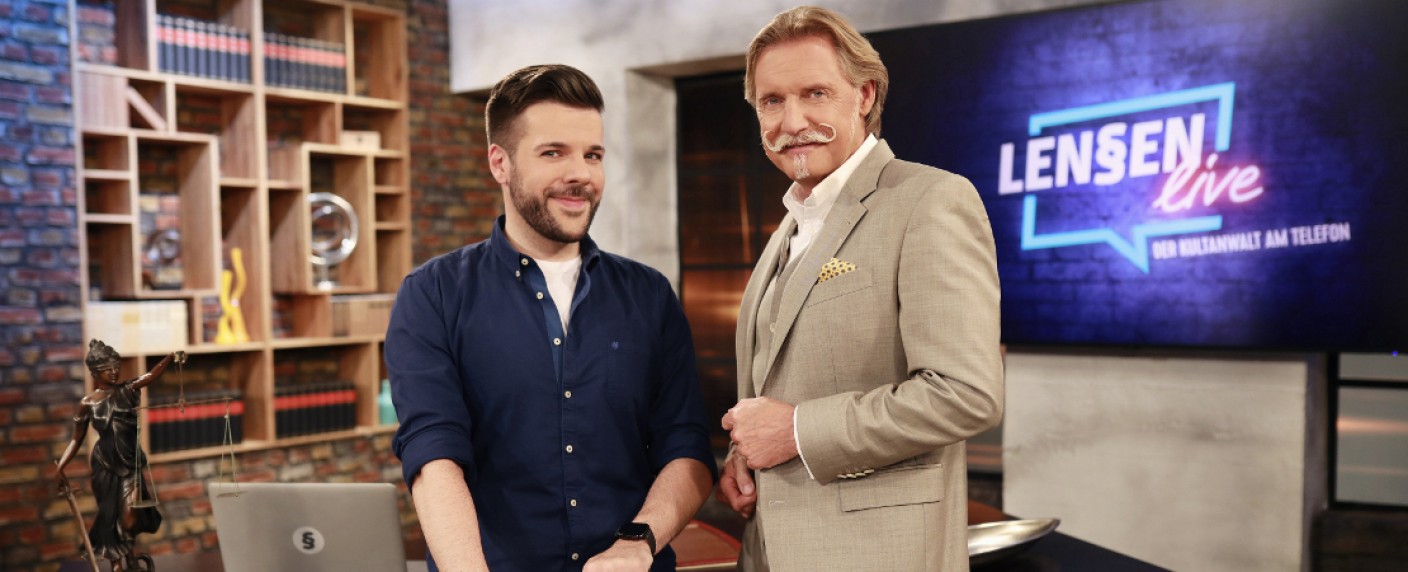 „Lenßen live“: Telefonische Rechtsberatung kehrt zurück – Neue Staffel der Call-In-Show mit Ingo Lenßen bei Sat.1 Gold – Bild: Sat.1 Gold/​Benedikt Müller