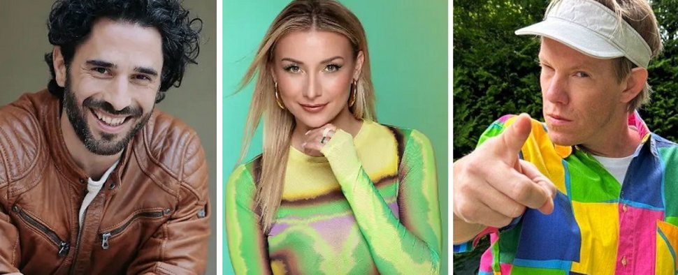 (v. l.) Jan Kittmann, Anna-Carina Woitschack und Simon Gosejohann sind in der 19. Staffel von „Let’s Dance“ dabei – Bild: RTL/Anna Riedel/Anelia Janeva/Joyn