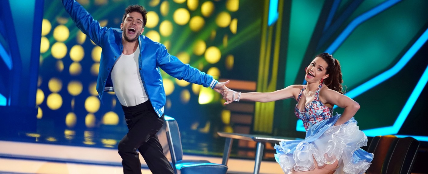 Quoten: Starkes „Let’s Dance“-Halbfinale verschafft Pocher-Show tollen Start – „Professor T.“ kehrt hervorragend zurück, ProSieben punktet mit „Jack Reacher“ – Bild: TVNOW/​Stefan Gregorowius