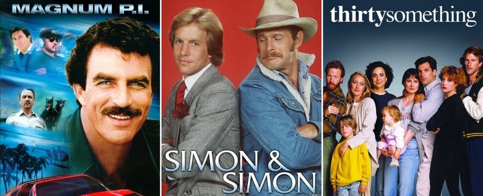 Liefen in prägenden Jahren: „Magnum“, „Simon & Simon“ und „thirtysomething“ aka „Die besten Jahre“ – Bild: NBC/CBS/ABC