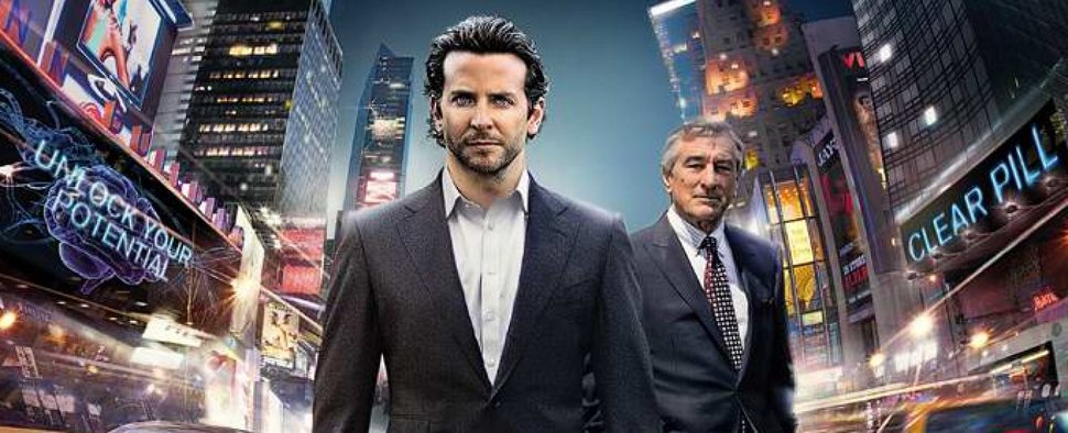 In der Kinoversion von „Limitless“ spielte Bradley Cooper (hier mit Robert De Niro) die Hauptrolle – Bild: Paramount