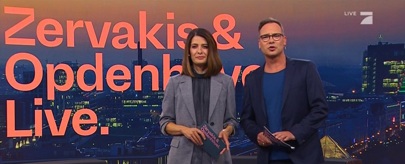 „Zervakis & Opdenhövel. Live.“: Bunt, bewegend und ein bisschen zu bierlastig – Review – Erster Eindruck von der neuen Infotainment-Sendung auf ProSieben – Bild: ProSieben