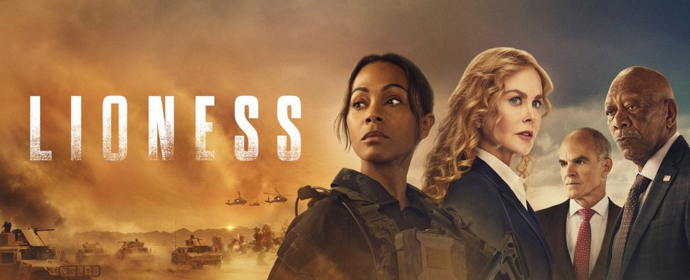 „Lioness“ mit Zoe Saldana, Nicole Kidman, Michael Kelly und Morgan Freeman – Bild: Paramount+