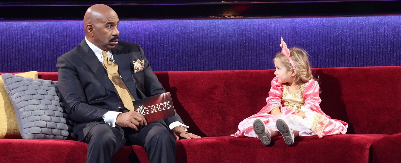 „Little Big Stars“: sixx zeigt US-Original der Kinder-Talentshow mit Steve Harvey – Deutsche Adaption mit Thomas Gottschalk geriet zum Flop – Bild: NBC