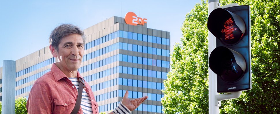 Fritz Fuchs (Guido Hammesfahr) besucht das ZDF – Bild: ZDF/Andrea Hansen