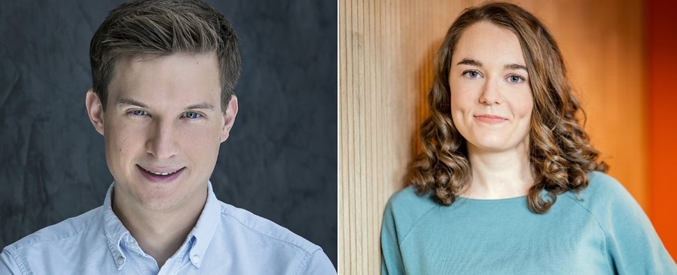 „logo!“: Tim Schreder (l.) geht, Lotte Glatt (r.) ist die Nachfolgerin – Bild: ZDF/Jana Kay/Maximilian von Lachner