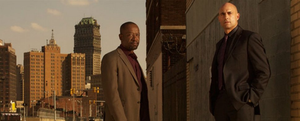 „Low Winter Sun“: Lennie James und Mark Strong ermitteln und vertuschen in Detroit – Bild: AMC