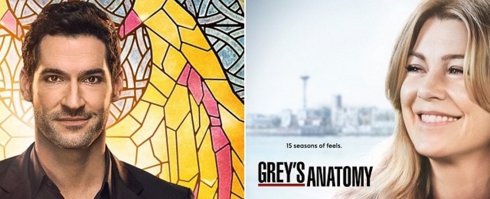 „Lucifer“ und „Grey’s Anatomy“ laufen auf ProSieben ab Ende März am Mittwochabend – Bild: FOX/ABC