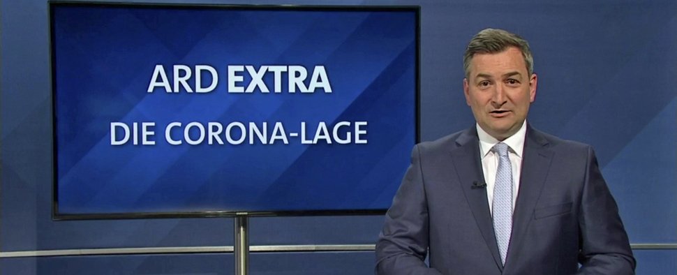 Markus Gürne moderiert „ARD extra: Die Corona-Lage“ – Bild: hr