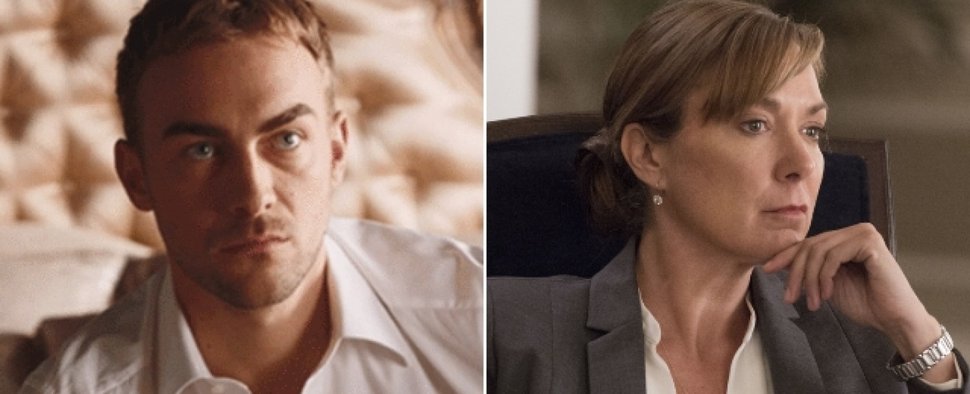 „Marvel’s Helstrom“: Tom Austen (l.) und Elizabeth Marvel (r.) übernehmen Hauptrollen in der neuen Hulu-Serie – Bild: E!/Showtime