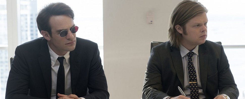 Matt Murdoch (Charlie Cox) und Foggy Nelson (Elden Henson) in „Marvel’s Daredevil“ – Bild: Barry Wetcher/Netflix