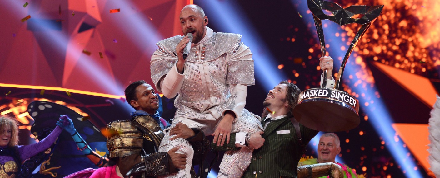 „The Masked Singer“-Finale: „Max Mutzke hat sich mit dem ersten Ton verraten!“ – Alle Finalisten, Moderator und ProSieben-Chef im Interview – Bild: ProSieben/​Julia Feldhagen