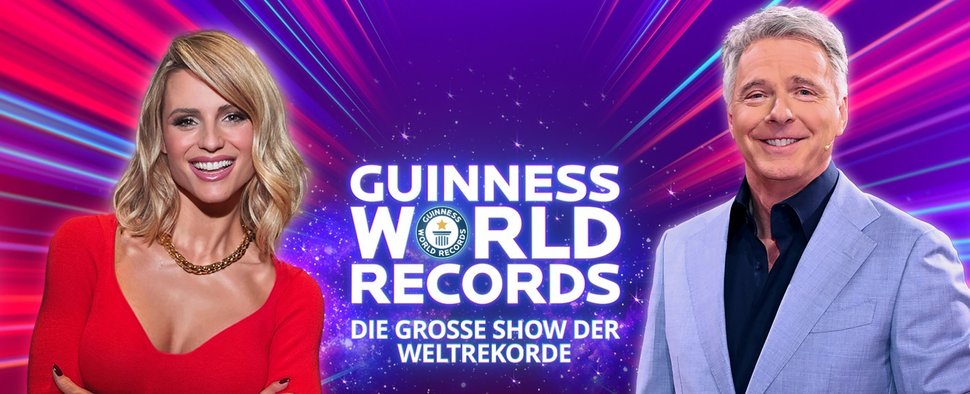 Michelle Hunziker und Jörg Pilawa präsentieren „Guinness World Records“ – Bild: Joyn/Luca Oldani/Willi Weber