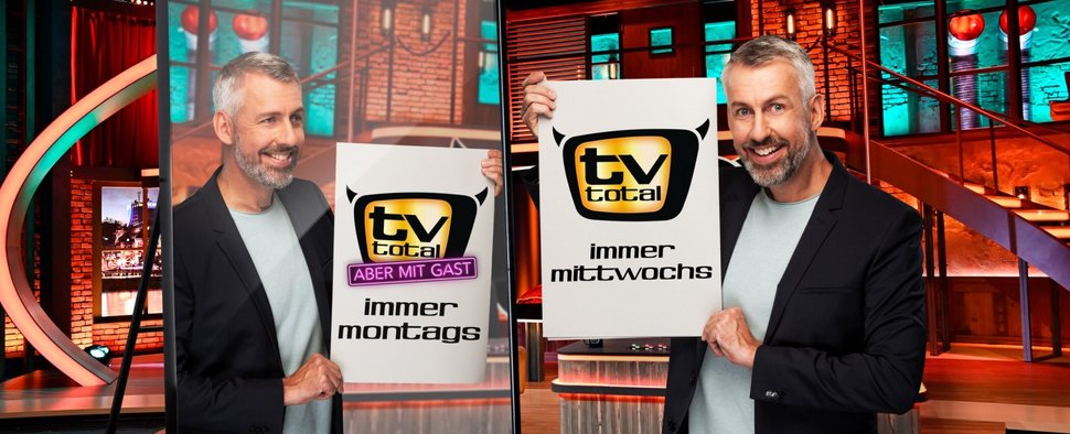 Mit dem Zweiten lacht man mehr? Bald gibt es eine wöchentliche, zweite Ausgabe von „TV total“ auf ProSieben – Bild: ProSieben
